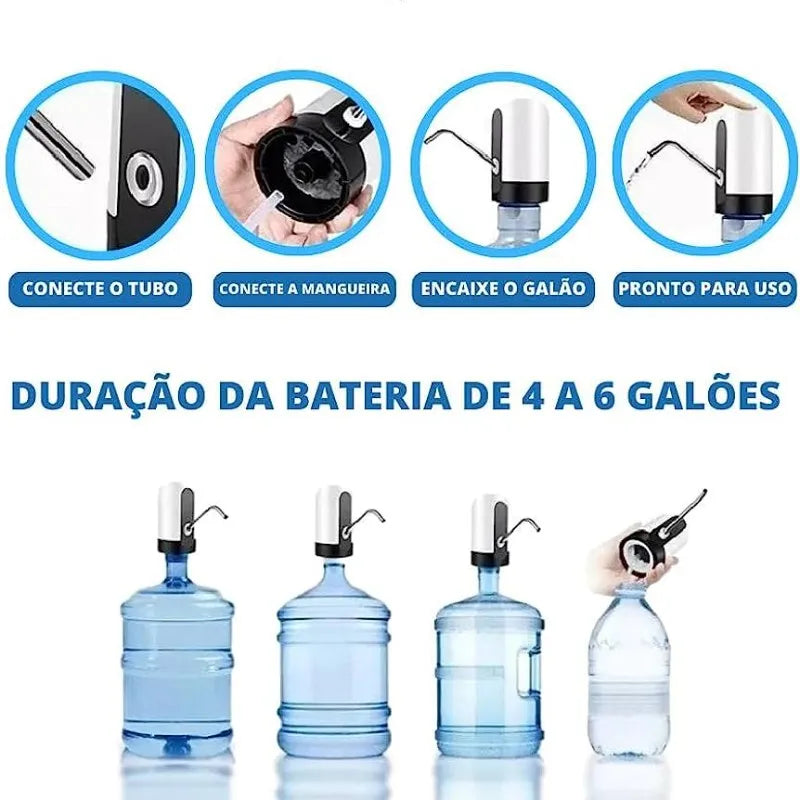 Bomba Elétrica Para Retirada de Água do Galão