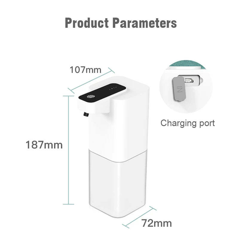 Dispensador Automático de Sabão Líquido - Carregamento USB