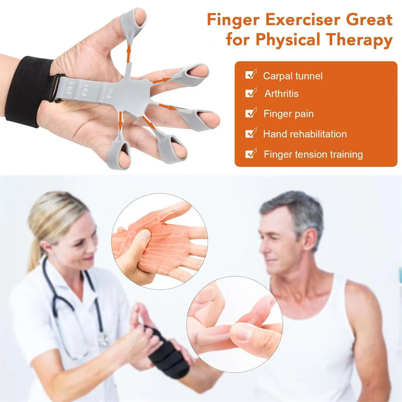 Grip Finger Fortalecedor de Mão Artrite Silicone